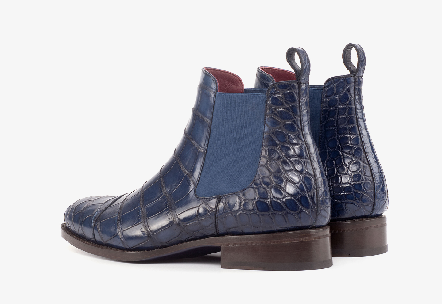 Romano Gmy Eyes Navy Blue Crocodile Head With Eyes Shoes - $499.90 ::  Upscale Menswear 