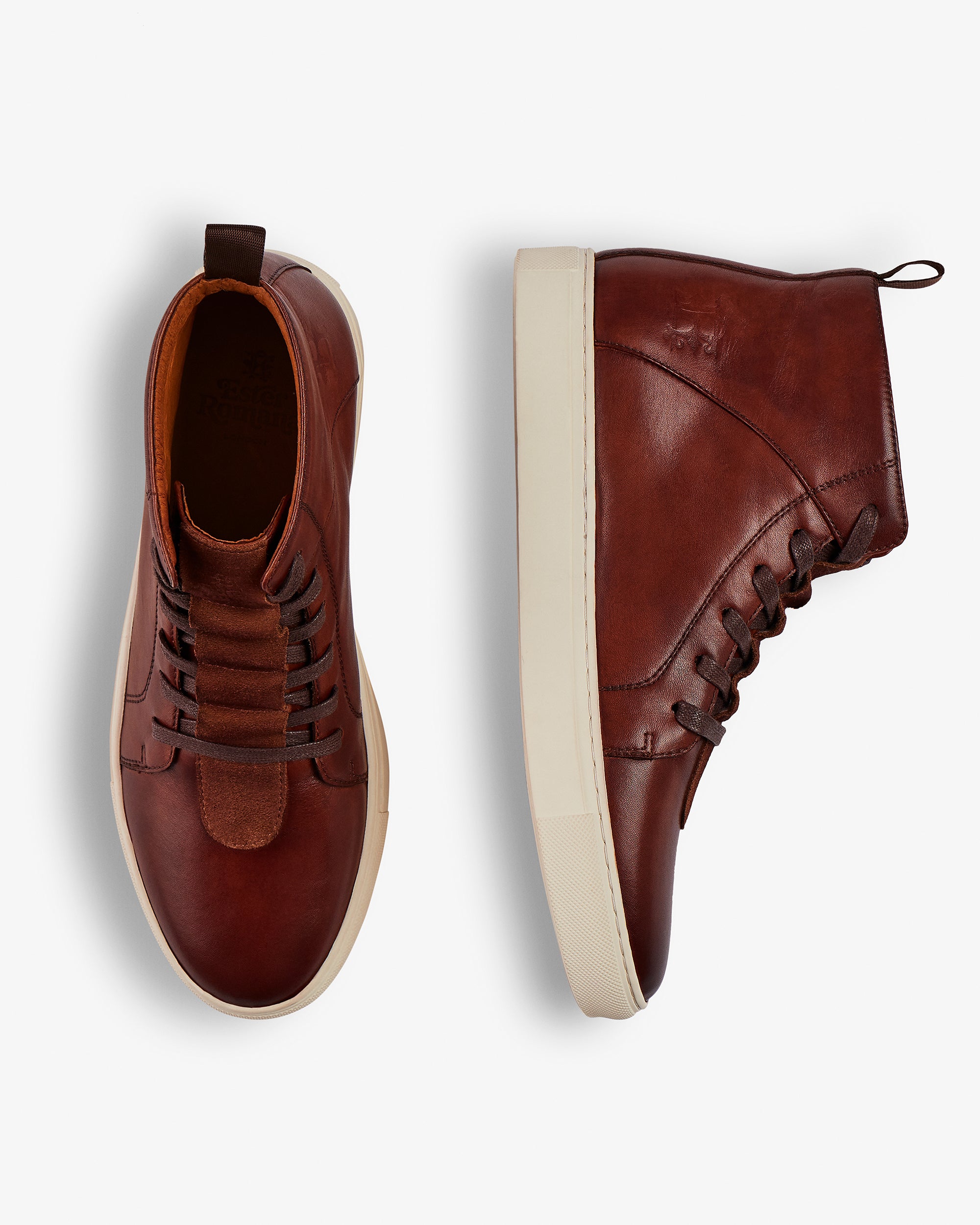 Salomone High Top Leather Sneaker - Image 3